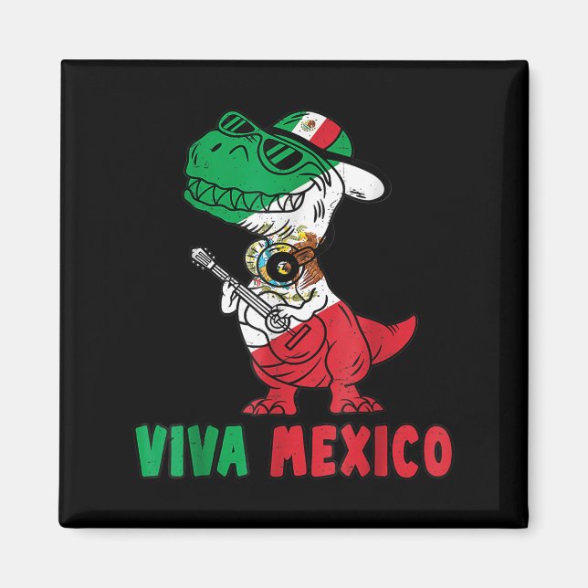 Viva Mexiko Kids Independence day Funny Dance Mexi Magnet (Framsidan)
