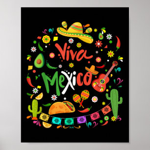 Viva Mexiko Mexican Independence day Party Viva Me Poster