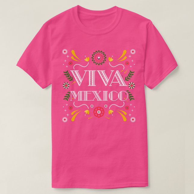 Viva Mexiko Mexican T Shirt (Design framsida)