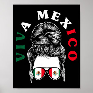 Viva Mexiko mexikansk stolthet flagga Mexiko rötte Poster
