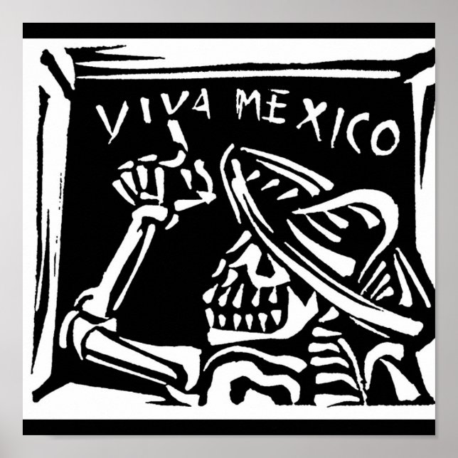 Viva Mexiko- Mexikos "Day of the dead" Poster (Framsidan)