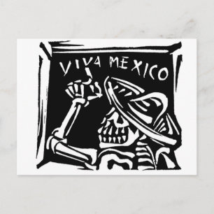 Viva Mexiko- Mexikos "Day of the dead" Vykort