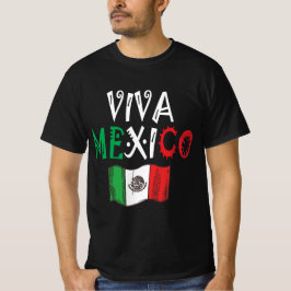 Viva Mexiko Patriotic Design T Shirt