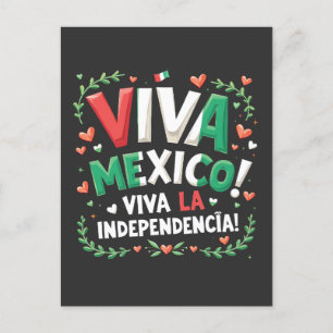 Viva Mexiko Viva la Independencia Independece Day Vykort