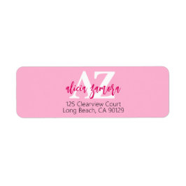 Viva Modern Magenta Bold Snyggt Returadress Returadress Etikett