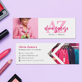 Viva Modern Magenta Chic Fet Snyggt Anpassningsbar Mini Visitkort