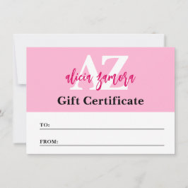 Viva Modern Magenta Mode Gift-kort Inbjudningar