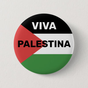 VIVA PALESTINA FRIE PALESTINE FLAGGA RED BLACK GRÖ KNAPP