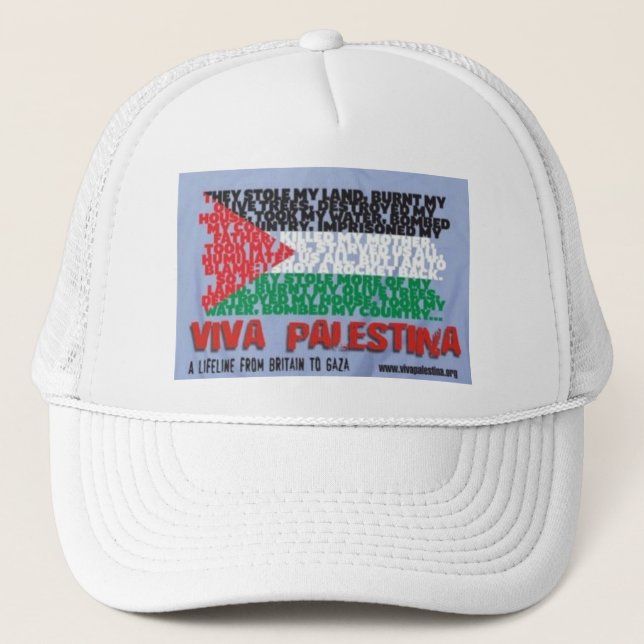 Viva Palestina lock Truckerkeps (Framsida)