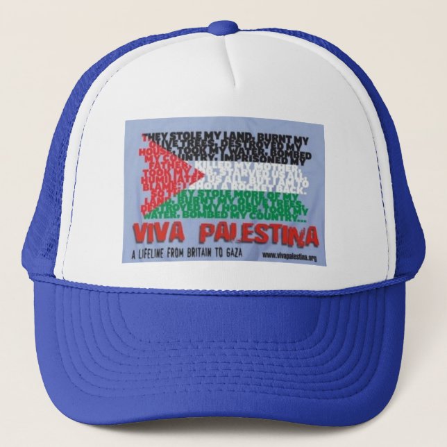 Viva Palestina lock Truckerkeps (Framsida)