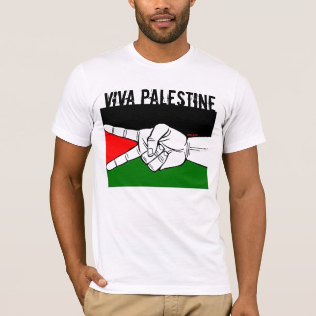 viva palestinne tee shirt (Framsida)