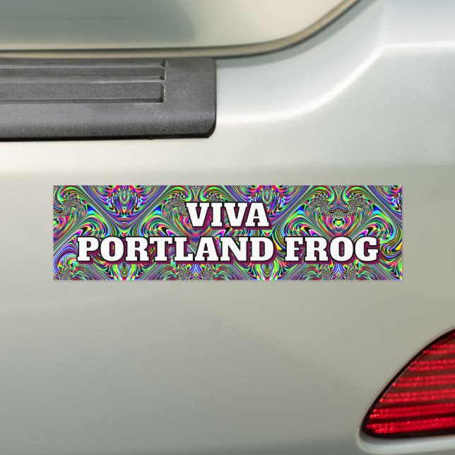 Viva Portland Frog Bildekal (På Bil)