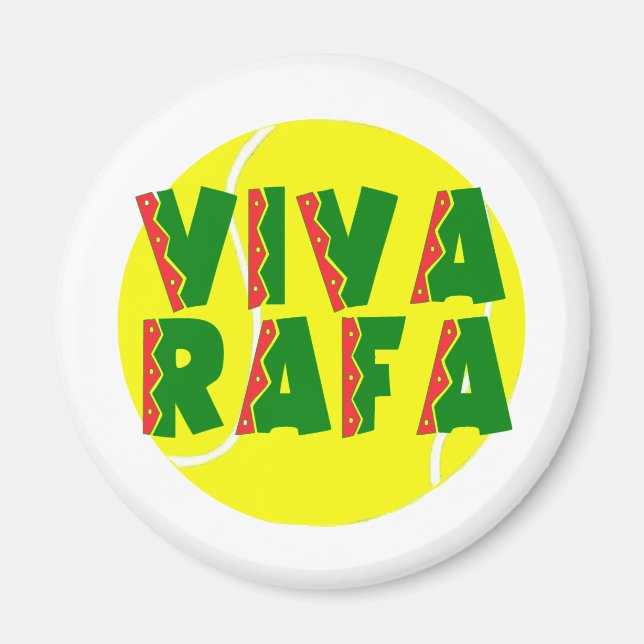 VIVA RAFA med Tennis Boll Magnet (Framsidan)
