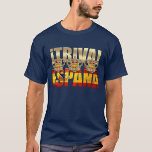 Viva Spanien Tricampeones Triva España Azul 2012 T-shirt