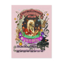 Vivaldeer Funny Hjort Fawn Animal Composer Vivaldi