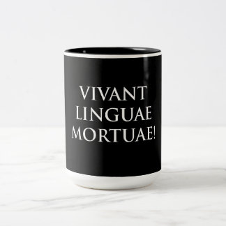 Vivant Linguae Mortuae Två-Tonad Mugg