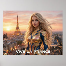 VIVE LA FRANCE - PARIS POSTER