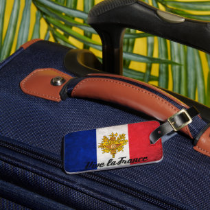 Vive La Frankrike Flagga Bagagebricka