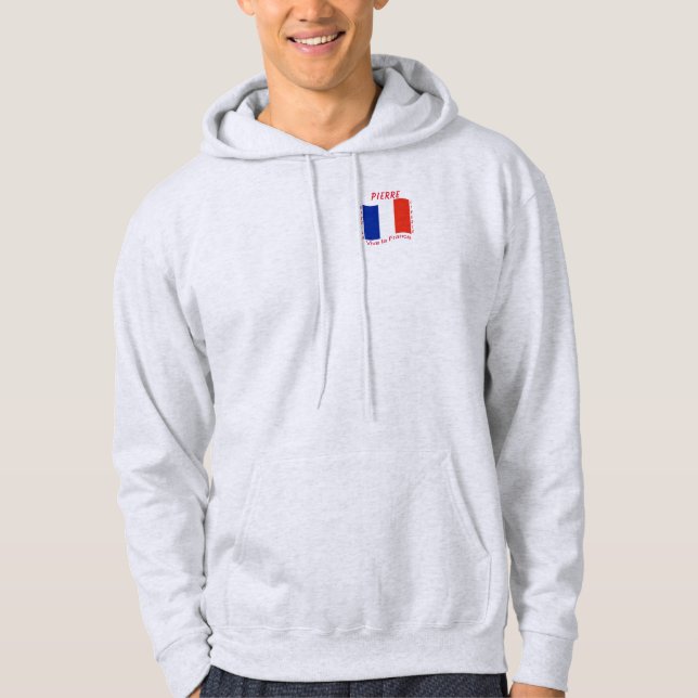 Vive la Frankrike (Frankrike) Hoodie (Framsida)