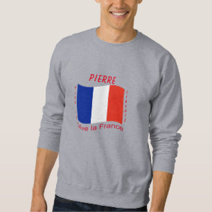 Vive la Frankrike (Frankrike) Lång Ärmad Tröja