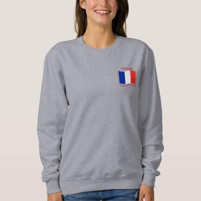 Vive la Frankrike (Frankrike) T Shirt (Framsida)