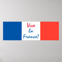 Vive La Frankrike Fransk Flagga Anpassade