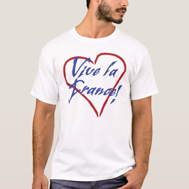 Vive la Frankrike Manar appart-Shirt Tröja (Framsida)