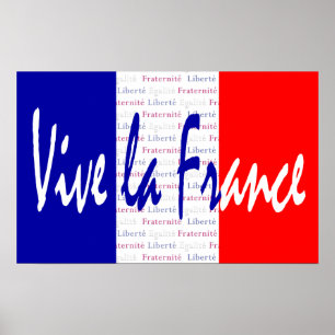 Vive La Frankrike Poster, Fransk Food, Vin, sport Poster
