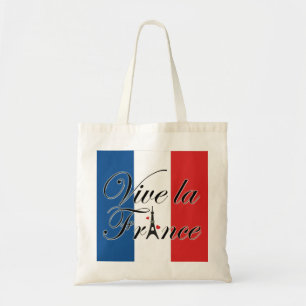 Vive la Frankrike Typography Tygkasse
