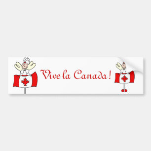Vive la Kanada! Bildekal