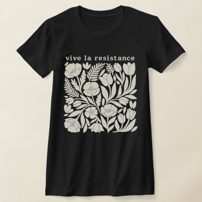 Vive La Resistance Blommönstrad Tröja | Aktivist (Laydown)