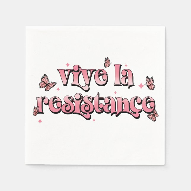 Vive la Resistance Napkins Pappersservett (Framsidan)