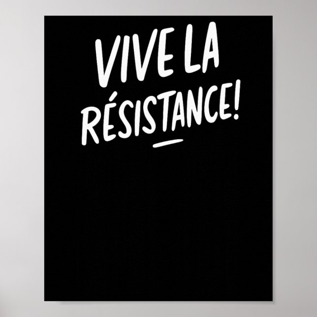 Vive La Resistance Trump Poster (Framsidan)