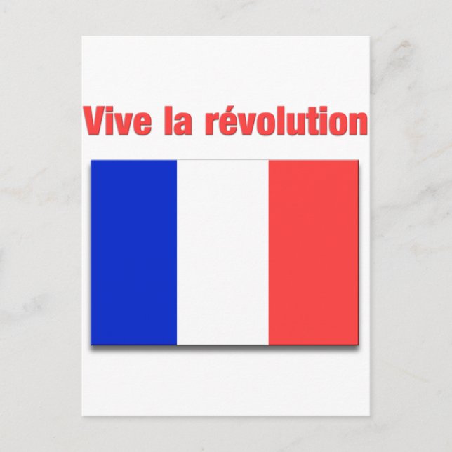 Vive la révolution vykort (Framsida)