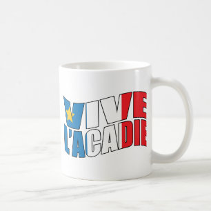 Vive l'acadie kaffemugg