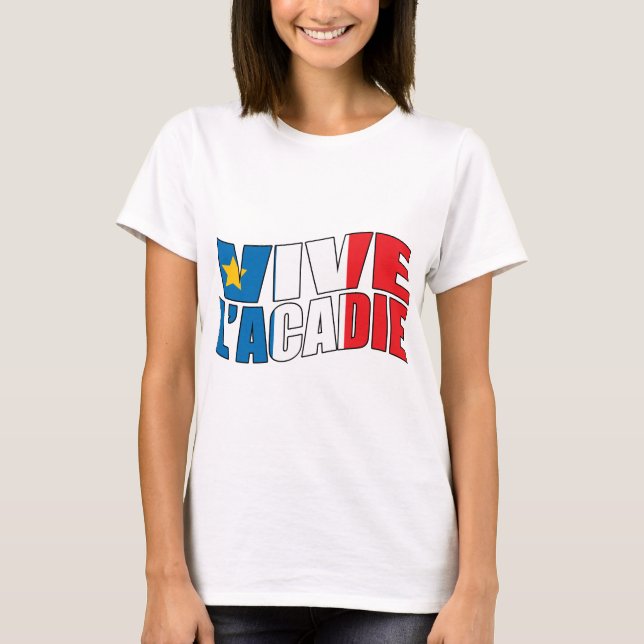 Vive l'acadie t-shirt (Framsida)