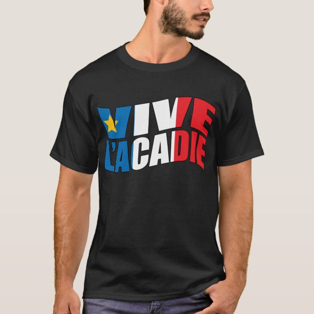 Vive l'acadie tee shirt (Framsida)
