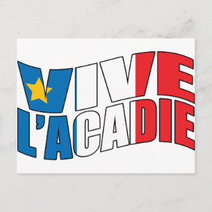 Vive l'acadie vykort