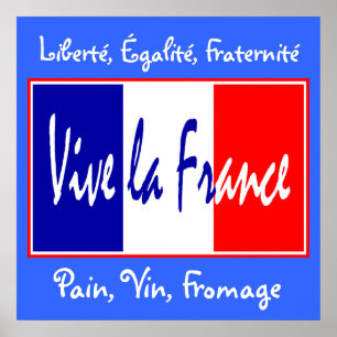 Vive Lafrankriken - för bistroer, vinpub, kök! Poster