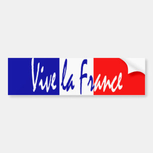 Vive Lafrankriken - franska patriot bildekal