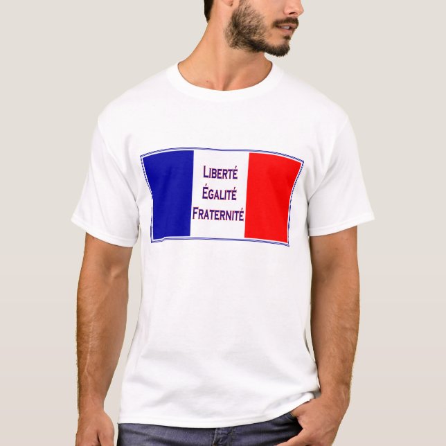 Vive lafrankriken, patriotisk Vive laRevlution T-shirt (Framsida)