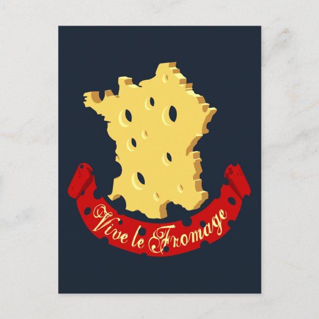 Vive le Fromage Vykort (Framsida)
