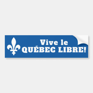 Vive le Québec libre! Bildekal