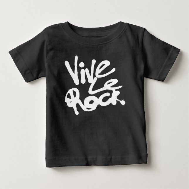 VIVE LE VAGGA - slogan för sten för T Shirt (Framsida)