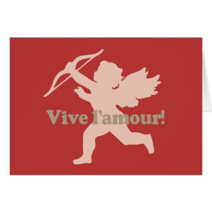 Vive L'kärlek Cupid anpassningsbar-hälsningskort Hälsningskort