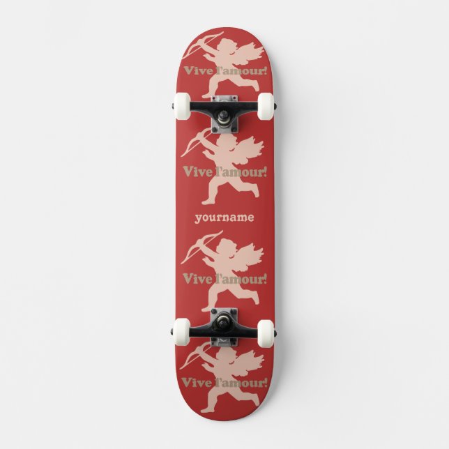 Vive L'kärlek Cupid anpassningsbar skateboard Bräda 19,5 Cm (Framsida)