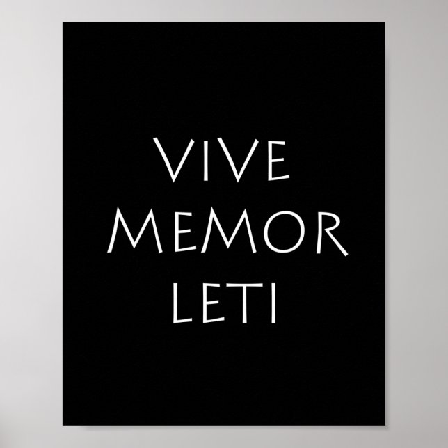Vive memor leti poster (Framsidan)