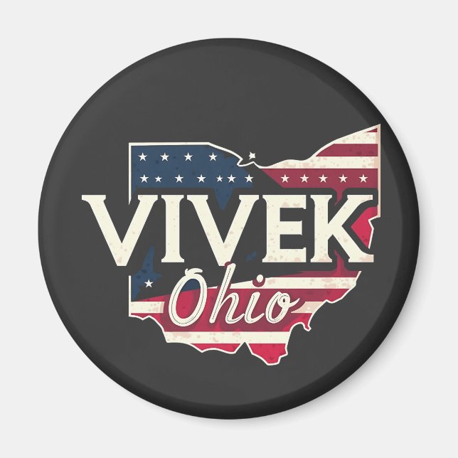 Vivek Ohio 2026 guvernör Republican American Magnet (Framsidan)