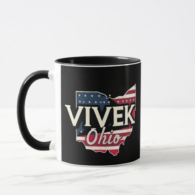 Vivek Ohio 2026 guvernör Republican American Mugg (Vänster)
