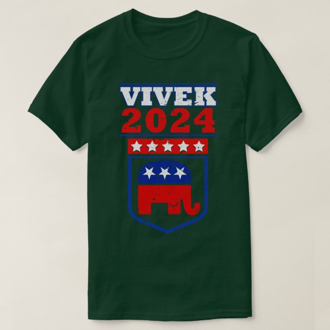 Vivek Ramaswamy 2024 A New Wave in Presidential Po T Shirt (Design framsida)